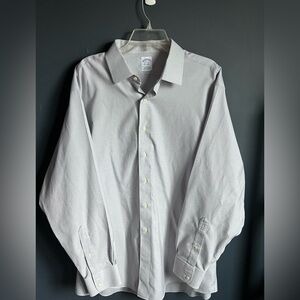 Brooks Brothers XL 100% Supima Cotton Dress Shirt – Grey Micro Pattern